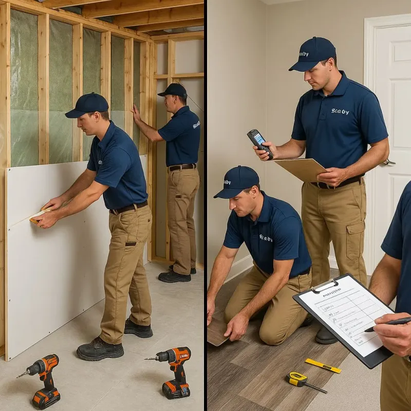 Repairs and Reconstruction process in Woodhaven, MI