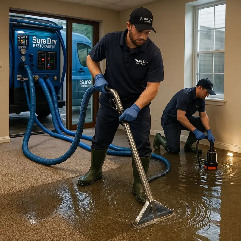 Water Extraction and Removal process in Woodhaven, MI